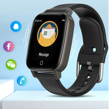 

T1 Smart Watch Body Temperature Measure Man Woman Heart Rate Blood Pressure Monitor Push Message Fitness Tracker Smartwatches