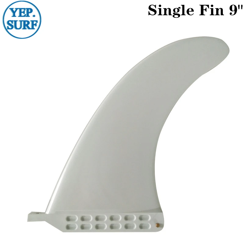 Surf Fin Surfboard Fin with Center Fin, Yellow, Blue, Light Green, Black, White, Single Fin, 7 ", 8", 9 ", Free Gift Screw