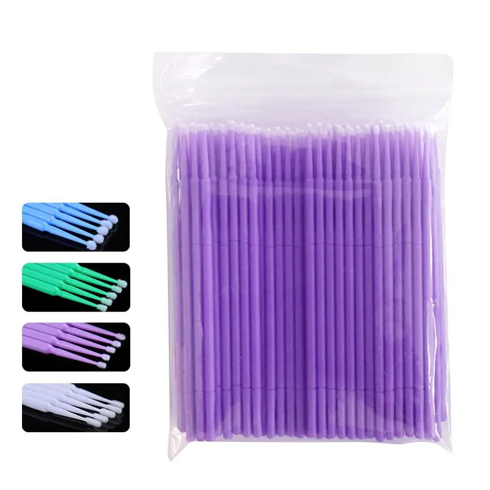 500 PCS Disposable Cotton Swab Eyelash Extension Tools Mascara Applicator Lashes Extension Brush Makeup Applicator Remove 2