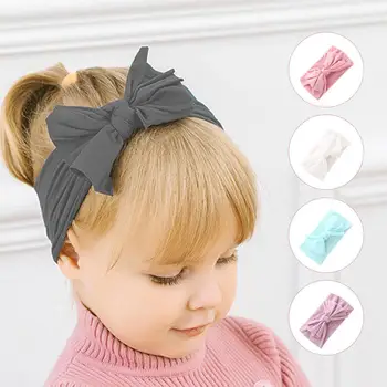 

New Colorful Boho Newborn Toddler Headband Ribbon Elastic Baby Headdress Kids Hair Band Girl Bow Knot Lovely Baby Accessories
