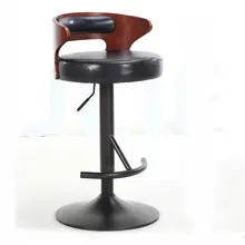 Европейский Стиль Барный стул ретро простой поворот Регулируемый Кофейня передний стол домашний бар Досуг высокий стул
