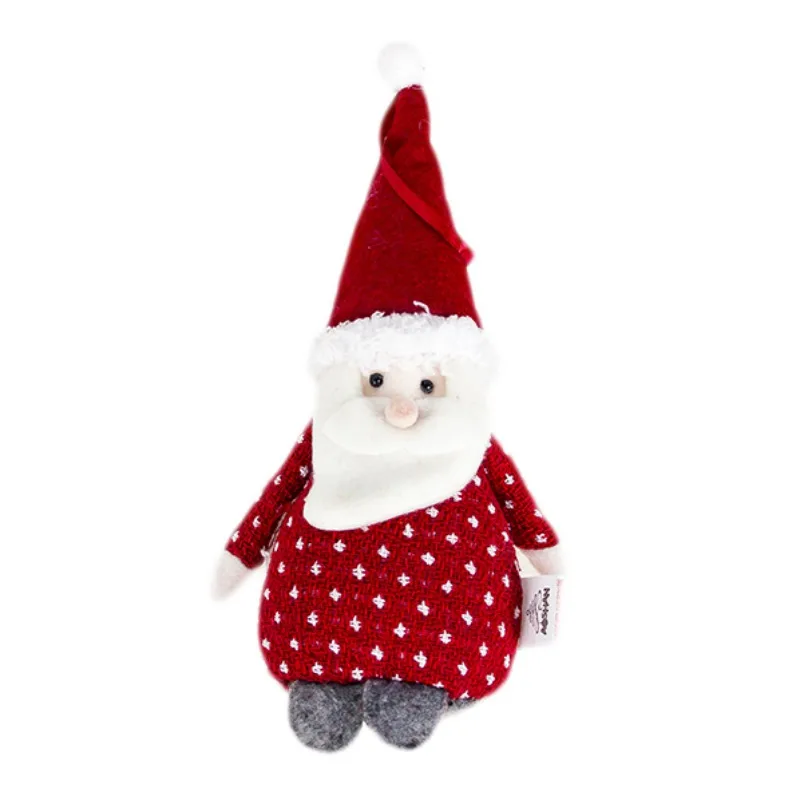 Год, милые рождественские куклы Санта-Клаус/снеговик/Лось Noel, Рождественское украшение для дома, Рождественский Navidad, детский подарок - Цвет: 1pc