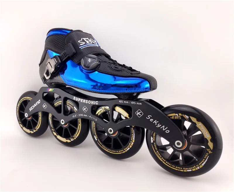 Model 13 Профессиональные встроенные скоростные коньки patines для взрослых, скоростные коньки для детей, Гоночные соревнования, углеродное волокно, сапоги M7, рама, эластичное колесо - Цвет: Model 13