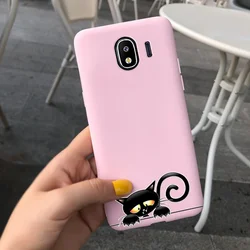 Cute Fashion Soft Silicone Case - Stylish Protective Cover - Samsung J4 2018 (Pink 1601)