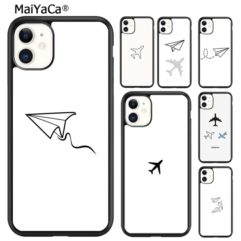 Maiyaca Travel The World Of Air Plane Custodia Per Telefono In Carta Per Iphone 15 Se2020 6 7 8 Plus Xr Xs 11 12 Mini 13 14 Pro Max Coque