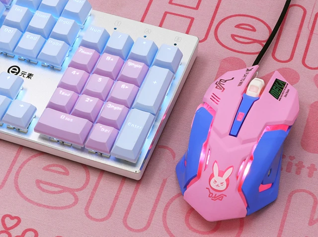 女の子のための有線ゲーミングマウス,セーラームーン,ウサギ,2.4g,漫画
