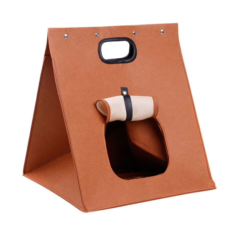 Войлочный домик для кошек Складная портативная деформирующаяся кровать собак