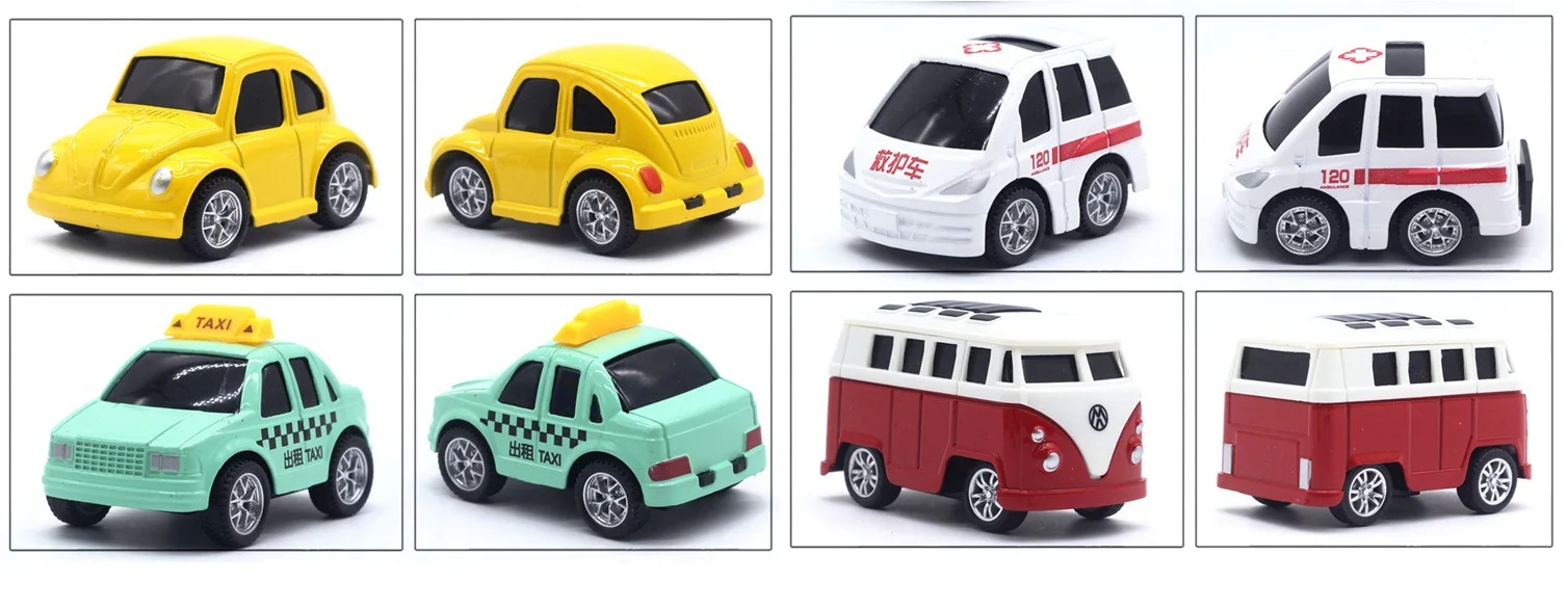 Сплав игрушка автомобиль милый мини автомобиль такси автобус школьный автобус