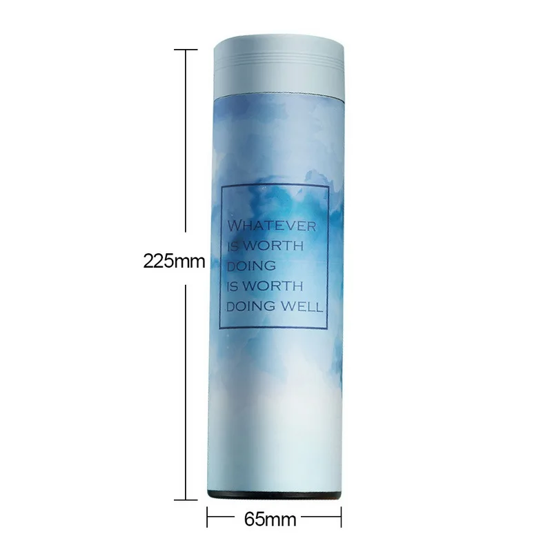 500ml Blue Новая вакуумная фляга из нержавеющей стали Термоизолированный бутыль для чая или воды кружка с заварки термос для путешествия стакан для кофе 500 мл - Цвет: 500ml Blue