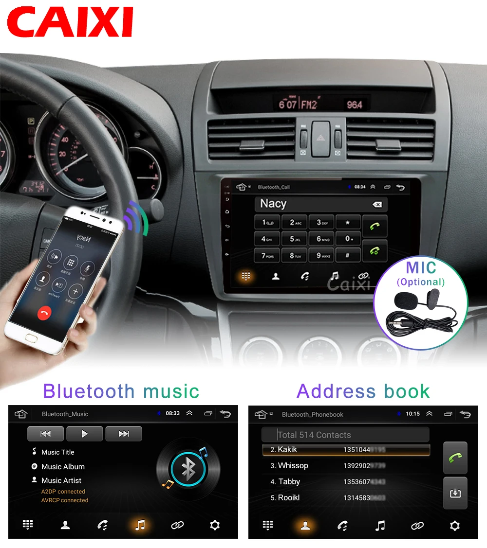Для Mazda 6 Rui wing 2008 2009- Android 8,1 автомобильный DVD gps стерео радио 2G+ 3 2G Wifi карта автомобиля 2 Din мультимедийный плеер