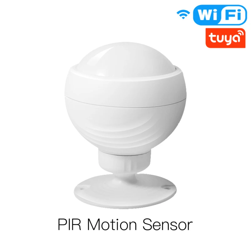 Смарт-датчик движения с Wi-Fi система сигнализации PIR-датчиком работает