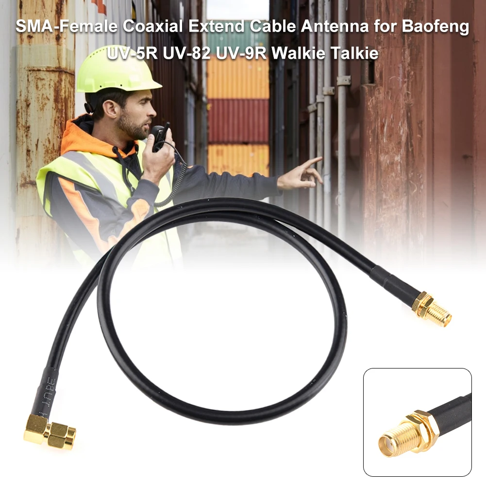 AR-152 AR-148 SMA macho a hembra Radio Coaxial extender Cable antena para Baofeng UV-5R UV-82 UV-9R Walkie Talkie Cable de extensión