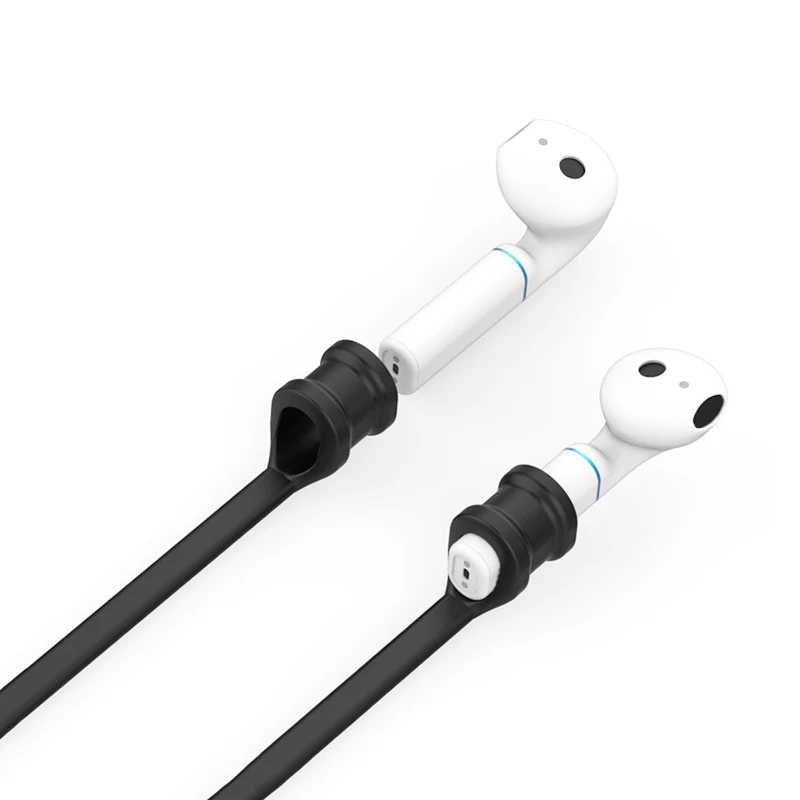 Модный силиконовый шейный ремешок для Apple Airpods анти-потеря веревки силиконовый шнурок 2 поколения беспроводные наушники Веревка Линия