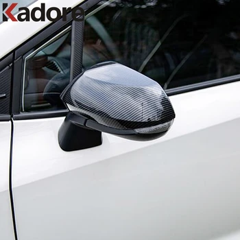 

For Toyota Corolla Sedan 2019 2020 2021 Carbon Fiber Chrome Side View Rearview Mirror Cover Trim Protection Cap Car Accessories