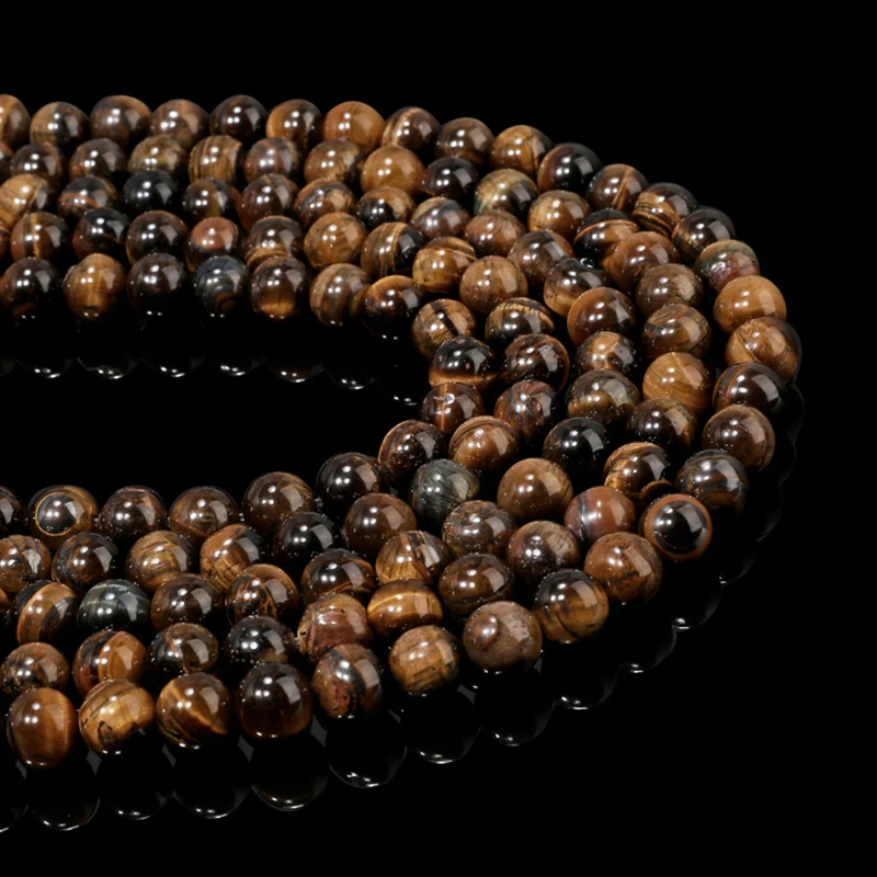 

Wholesale 100% Natural Tiger Eye Loose Stone Beads For Jewelry Making Diy Bracelet Necklace 4/6/8/10 mm Strand Stone Bracelet