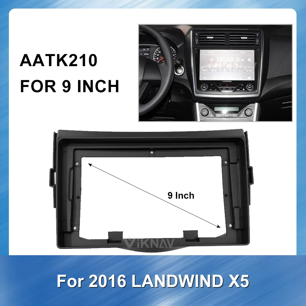

Car DVD Frame Audio Adaptor Dash Trim Facia Panel 9 inch For Jiangling Lufeng 2016 X5 Panel Dashboard ABS Trim Installation