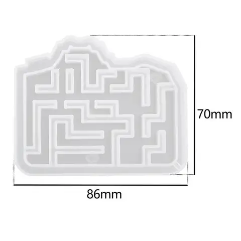 Maze Silicone Mold Shaker Molds Milk Bottle Heart Shape UV Epoxy Resin Mold Heart Keychain Pendant Craft Jewelry Tools