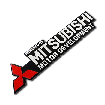 

1Pcs 3D Metal Motor Development Stickers Badge Emblem For Mitsubishi Pajero Outlander Jinxuan ASX Lancer ex Galant Ralliart
