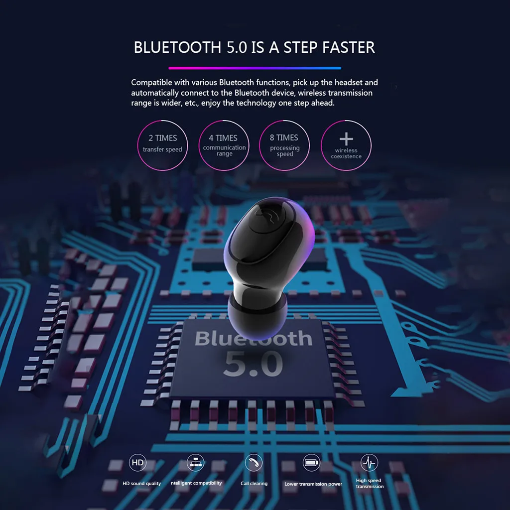 Mosunx наушники-вкладыши TWS Bluetooth V5.0 earbudss спортивные Беспроводной гарнитура 3D стерео мини-наушники-вкладыши двойные микрофоны с зарядным Boxa