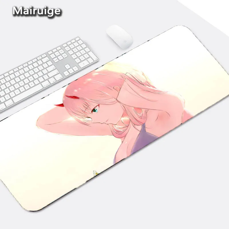 Mairuige аниме Darling In The Franxx 02 сексуальные девушки большой размер коврик для мыши геймпад игровой коврик DIY Padmouse Lock Edge противоскользящая одежда - Цвет: 300X800X3MM