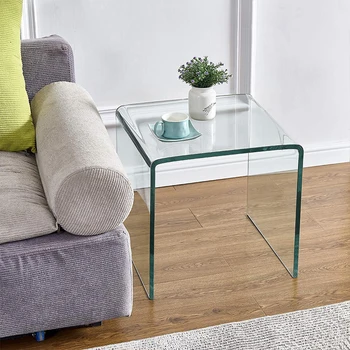 

Transparent U-shape Kid Small Stool Home Nordic Simple Modern Low Chair Taboret Shoe Changing Flat Stool Simple Side Table