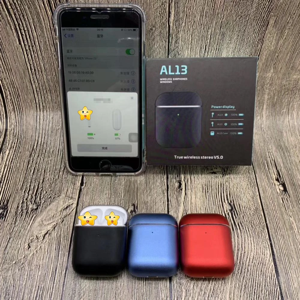 AL13 стерео Bluetooth 5,0 Pop Up 1:1 TWS Bluetooth наушники Беспроводная зарядка гарнитура сенсорное управление наушники i12 i18 Pro TWS