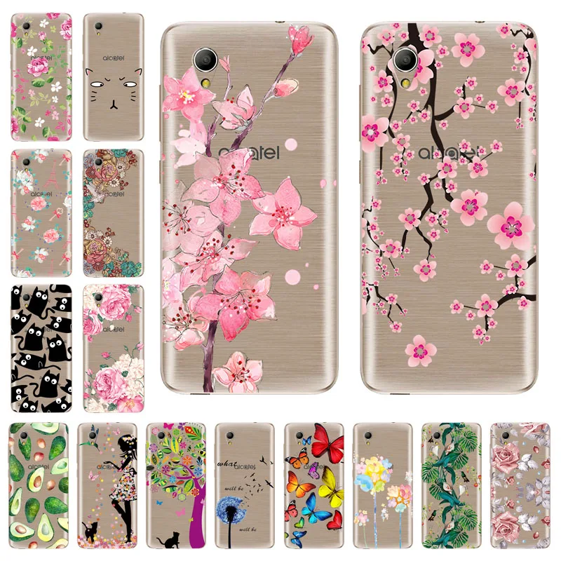 

Silicon Soft TPU Painted Case For Alcatel 1X 2018 Case Transparent Clear Cover For Alcatel 1 5033D Covers Back Coque Fundas