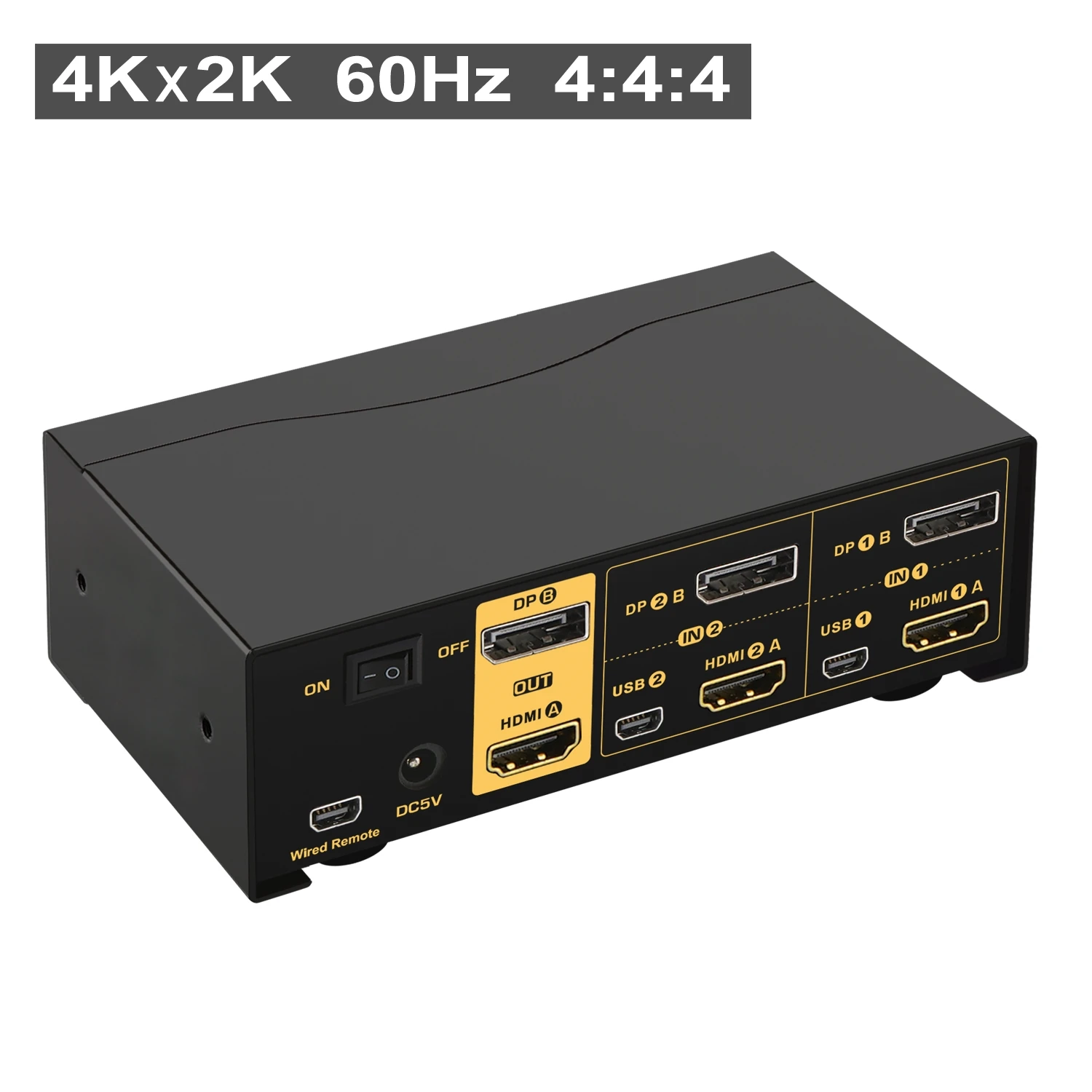 2 Порты и разъёмы двух мониторов Дисплей + HDMI KVM переключатель (расширенный