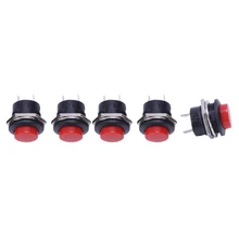 uxcell 10Pcs Red Cap SPST Momentary Mini Pushbutton Switch DC 50V 0.3A uxcell 10Pcs Red Cap SPST Momentary Mini Pushbutton Switch DC 50V 0.3A
