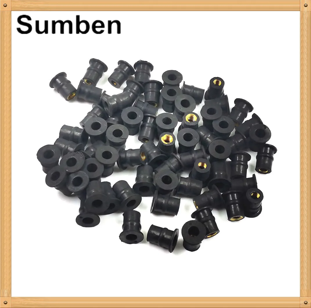 100PCSM5WindscreenFairingWellNutsBrassNutWindowWindshield5mm