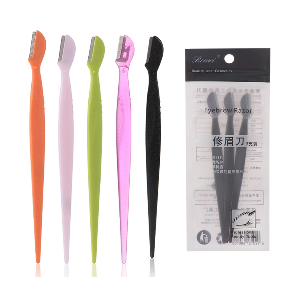 

Mini Eyebrow Razor Knife Safe Blade Shaper Shaver Blade Lip Eyebrow Hair Remover Trimmer Face Makeup Tool
