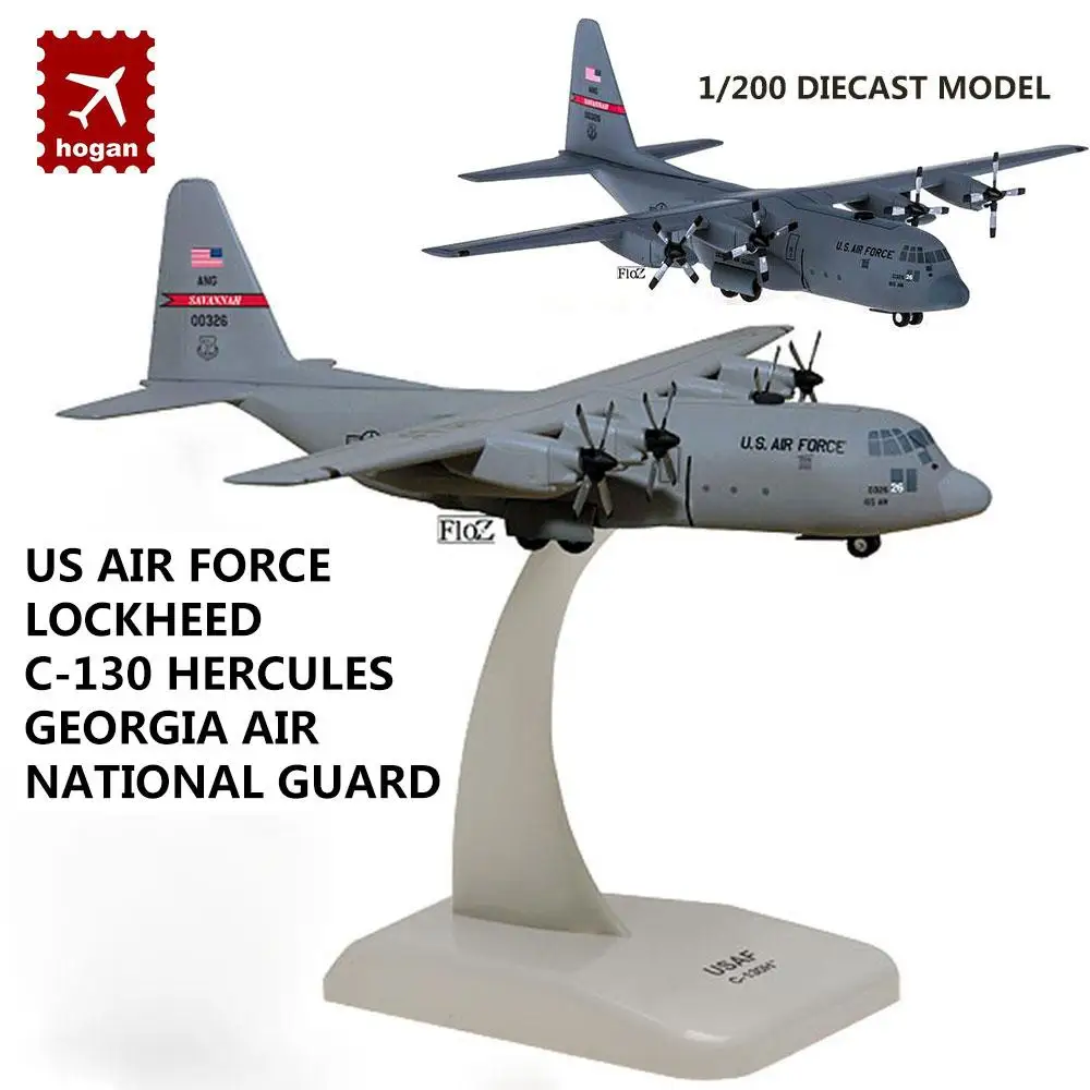 

US Air Force Lockheed C-130 Hercules Georgia 1/200 diecast model aircraft Hogan