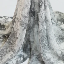 100 см* 132 см жатый шелк шифон Марля Китай платье для рисования Scraf ткань натуральный