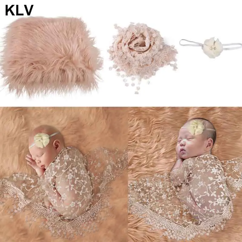 Swaddle Wrap Photography-Props Baby Blanket Photo-Shooting Newborn Outfits-Accessories