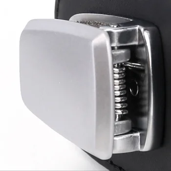 

Inner Glasses Clip Black Sun Visor Card Leather+Metal Claw Parts Accessories