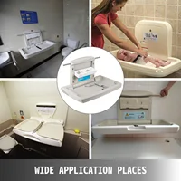 VEVOR Baby Changing Station Commercial Wall Mounted Baby Diaper Changing Table Fold Down Vertical Restrooms Baby Changing Table 2