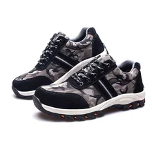 Строительная обувь для мужчин; защитная обувь со стальным носком; нескользящая и Ударопрочная защитная обувь; Рабочая обувь для девушек