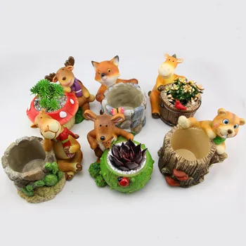 

1PC Animal Flowerpot Looking up Sky Animal Flowerpot Cartoon Animal Stone Flower Pot Adorable Camel Stone Succulent Flowerpot