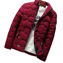 

autumn winter New Jacket fashion trend Casual thickened warm cotton-padded clothes Slim baseball coats size Down Warm Jacket