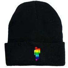 Вязаные шапки Billie Eilish, унисекс, одноцветные, в стиле хип-хоп, вязаные зимние шапки, 12 цветов, уличная, повседневная, спортивная шапка