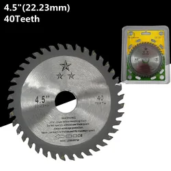 115/125mm 40Teeth Carbide Round Saw Blade Wood Cutting Disc For Metal Chipboard Cutting For Makita Angle Grinder Accessories