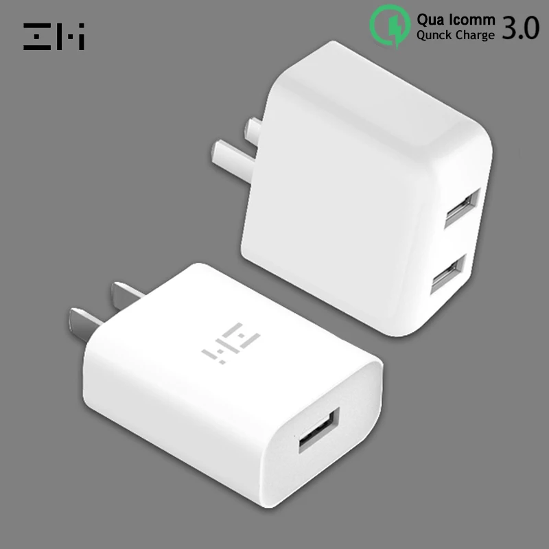 Зарядное устройство ZMI 2 USB Type C 18 Вт QC 3 0 быстрая зарядка для мобильных телефонов