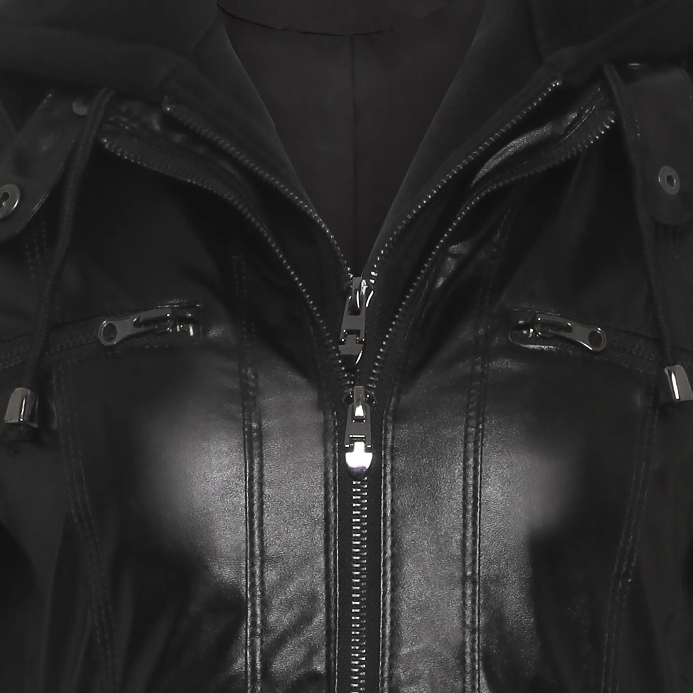Готическая куртка из искусственной кожи, женские толстовки, зимняя Осенняя мотоциклетная куртка, черная верхняя одежда, искусственная кожа, искусственная кожа, куртка, пальто