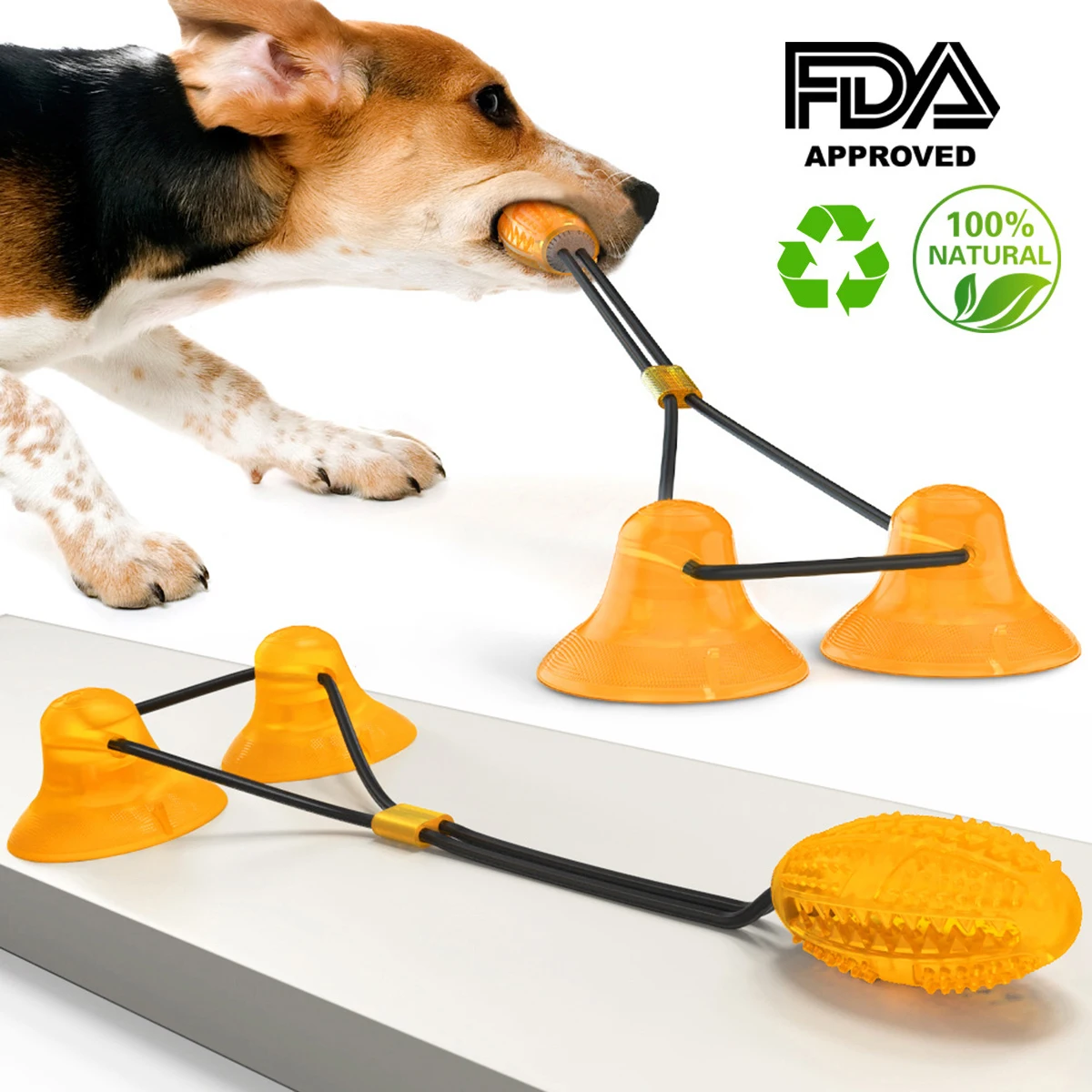 Double Suction Sucker Rope Horse dog, large dog Toy Molar Bite-Resistant Ball Dog Toy DT-002