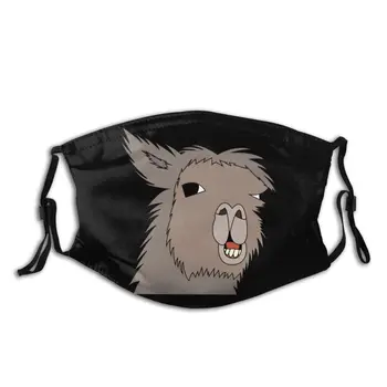 

Donkey Face Mouth Mask Filters Inside Rock Roll Dustproof Protection Cover Respirator Muffle