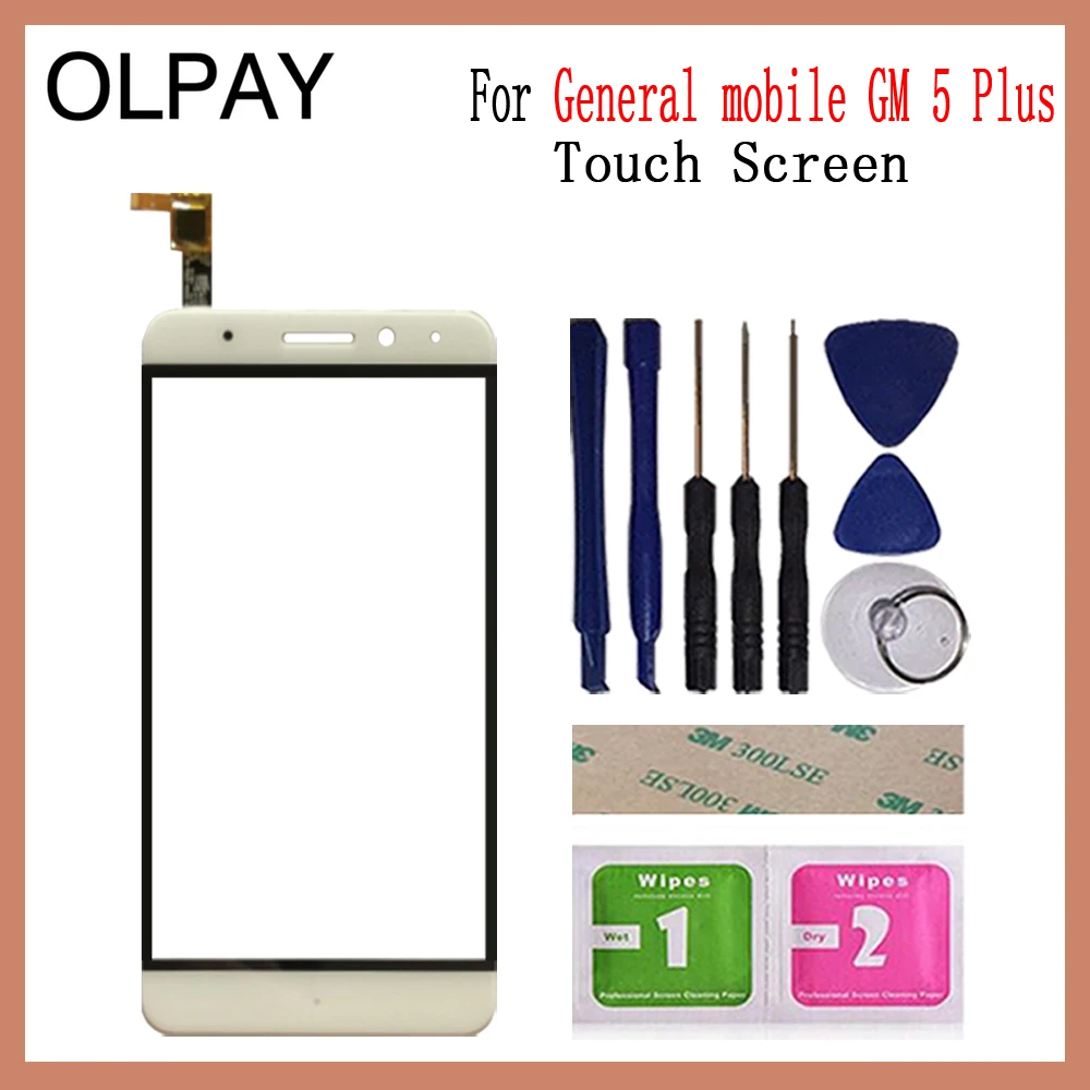 White With Tools OLPAY 5,5 ''сенсорный экран для общего мобильного GM 5 Plus сенсорный экран стекло дигитайзер панель объектив сенсор стекло Ремонт Инструменты - Цвет: White With Tools