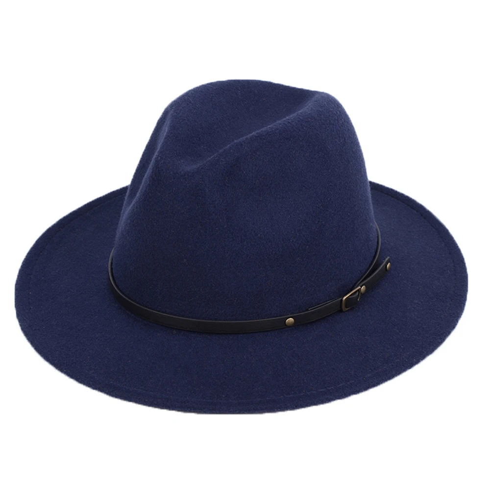 Модная шерстяная фетровая шляпа в стиле ретро для мужчин и женщин, джазовая фетровая шляпа, Панама, Дерби, с широкими полями, винтажная шляпа, шляпа-котелок