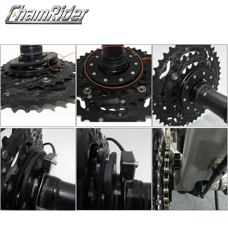Discount BZ-10C PAS System Pedal Assistant Sensor 10 Magnets For Hollowtech Crank Crankset Ebike Conversion Kit Part 5