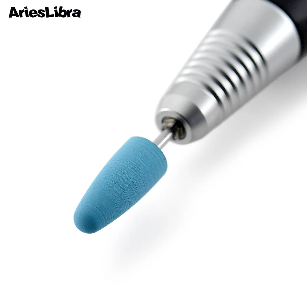 AriesLibra Rubber Nail Drill Bits 28 Types Milling Cutter Silicone Polishing Buffer Electric Nail Files Nails Art Tools 6
