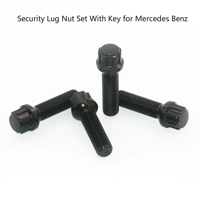

jdm accessories 1Set 4+1 Wheel Bolt Lock Security Lug Nut Set With Key for Mercedes Benz (M14X1.5)